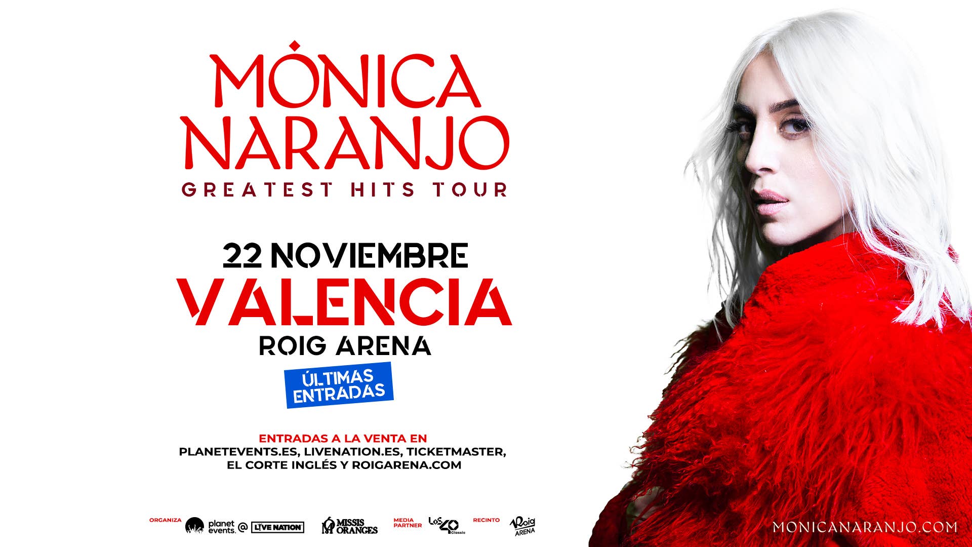 Experiencias VIP Roig Arena - Mónica Naranjo