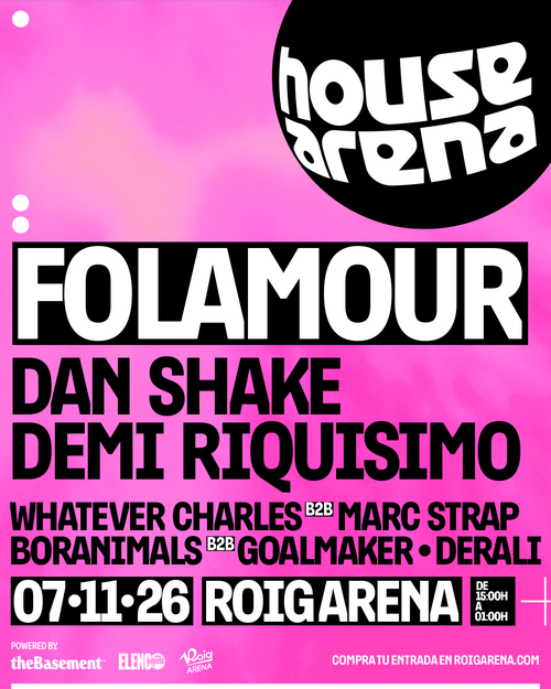 Roig Arena acogerá el 7 de noviembre House Arena, un nuevo festival dedicado a la música house