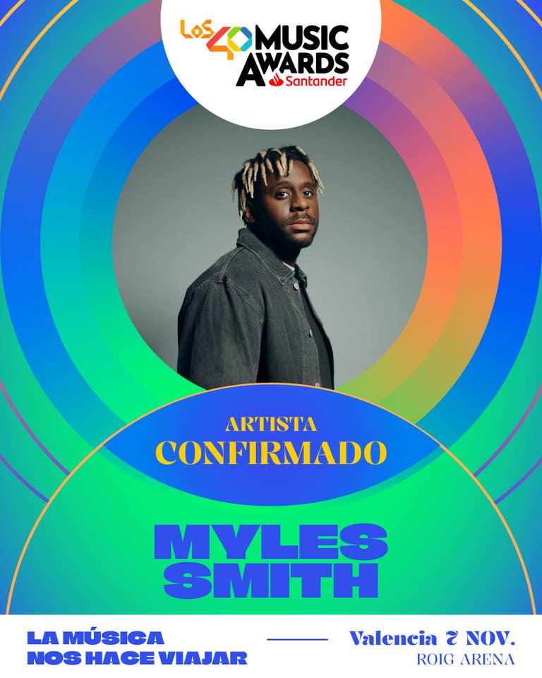 Myles Smith, nuevo confirmado de LOS40 Music Awards Santander 2025