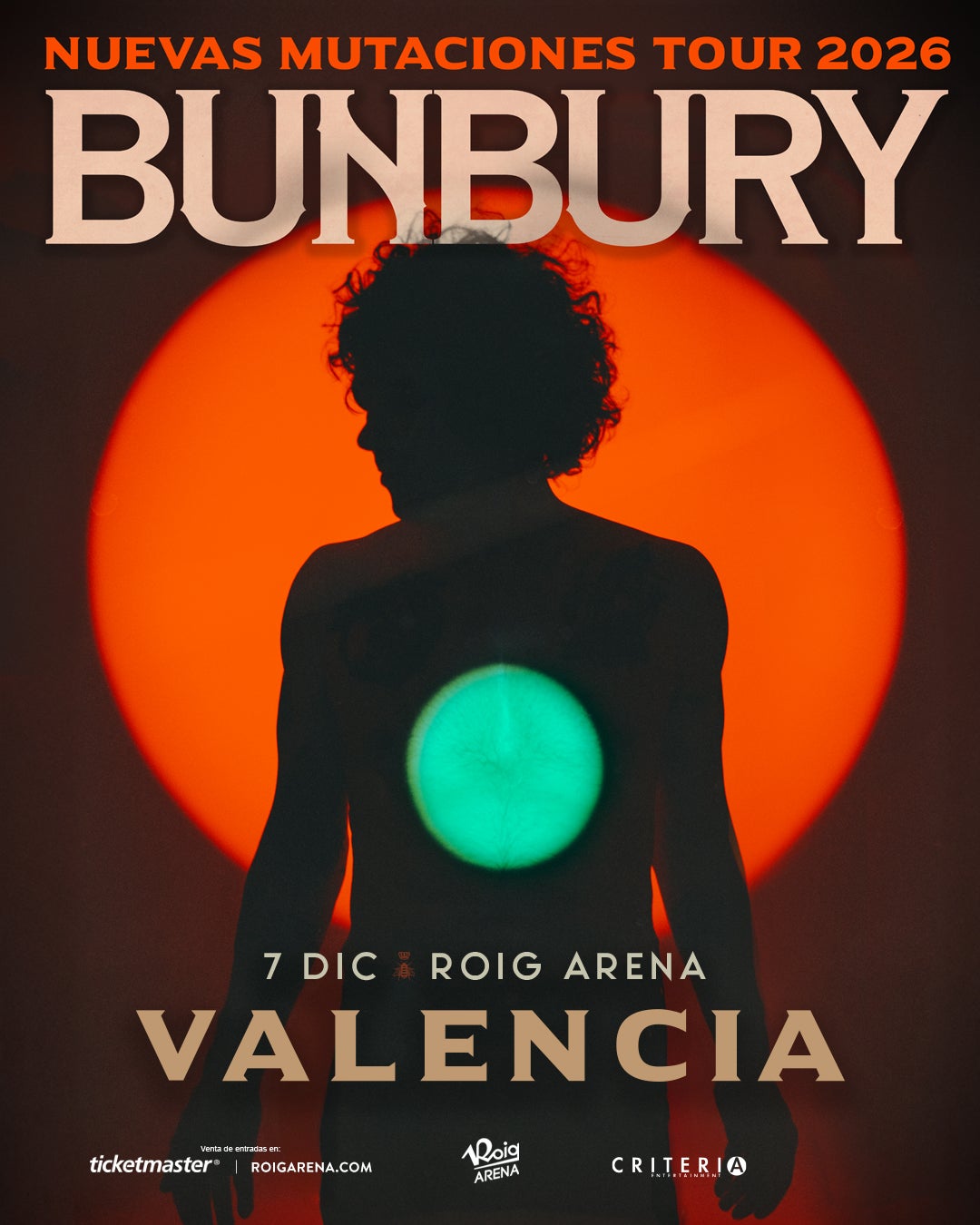Anuncio Concierto Bunbury