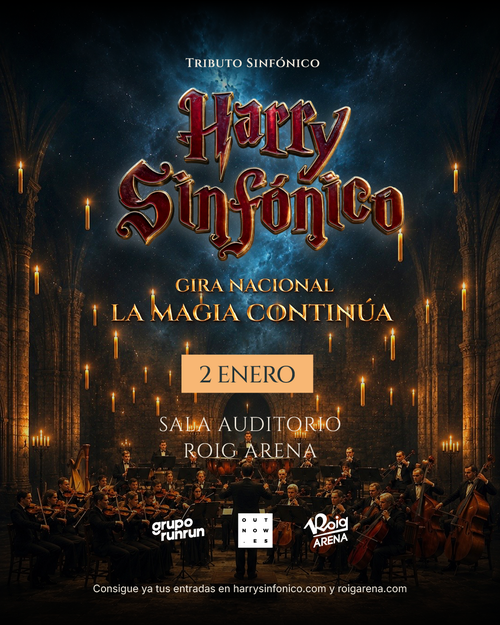 La magia de Harry Potter llega el 2 de enero a la Sala Auditorio Roig Arena con un concierto sinfónico