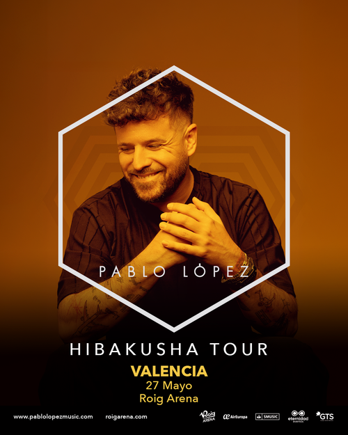 Pablo López actuará el 27 de mayo en el Roig Arena