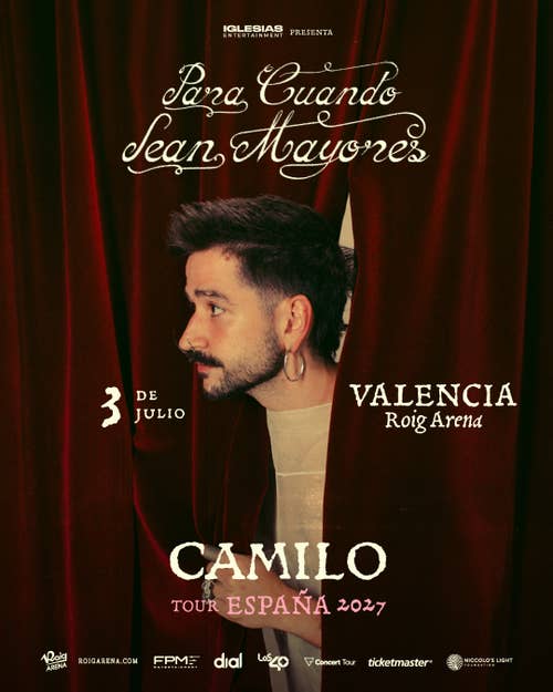 Camilo vuelve a Roig Arena el 3 de julio con la gira “Para cuando sean mayores”
