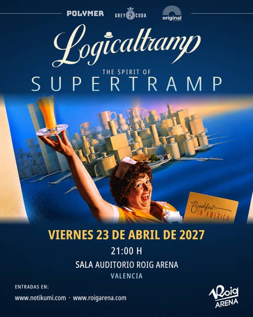 Logicaltramp llevará los grandes éxitos de Supertramp a la Sala Auditorio Roig Arena el 23 de abril