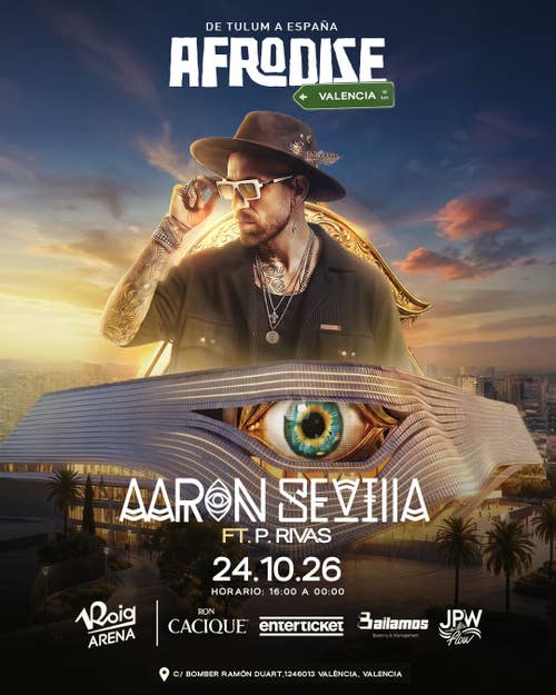 Aaron Sevilla llevará “Afrodise” a Roig Arena el 24 de octubre