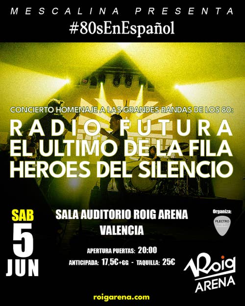 Los valencianos Mescalina actuarán en la sala Auditorio Roig Arena el 5 de junio