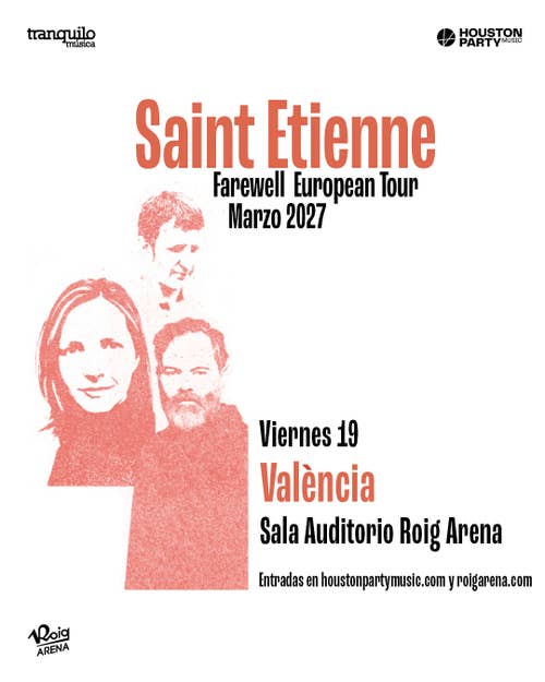 La banda británica Saint Etienne actuará el 19 de marzo en la Sala Auditorio Roig Arena