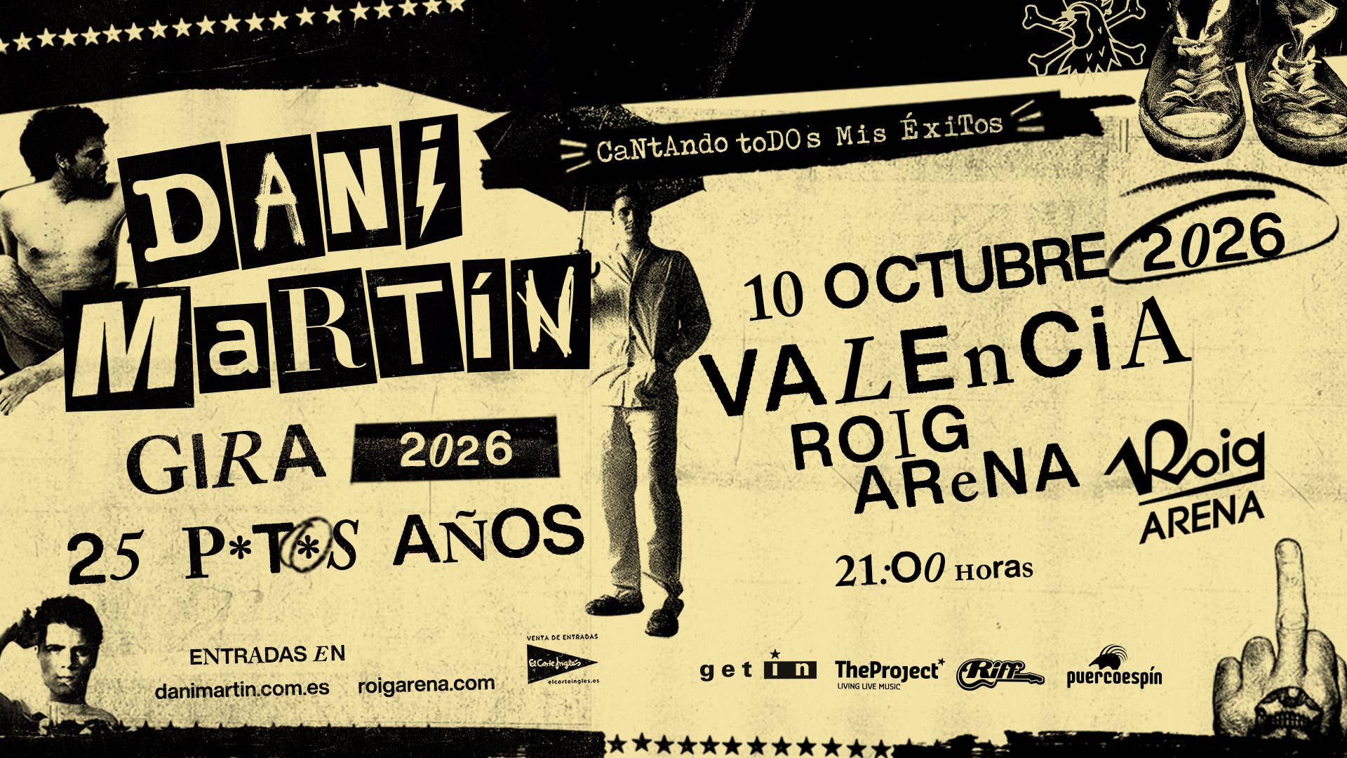 Anuncio nuevo concierto Dani Martín