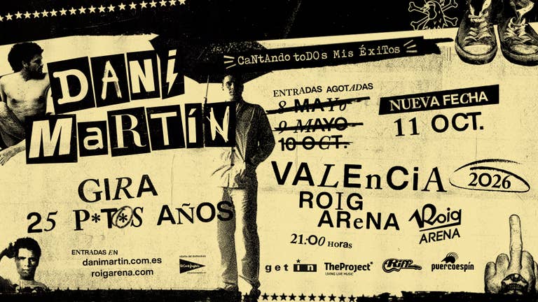 Anuncio Cuarto Concierto Dani Martín