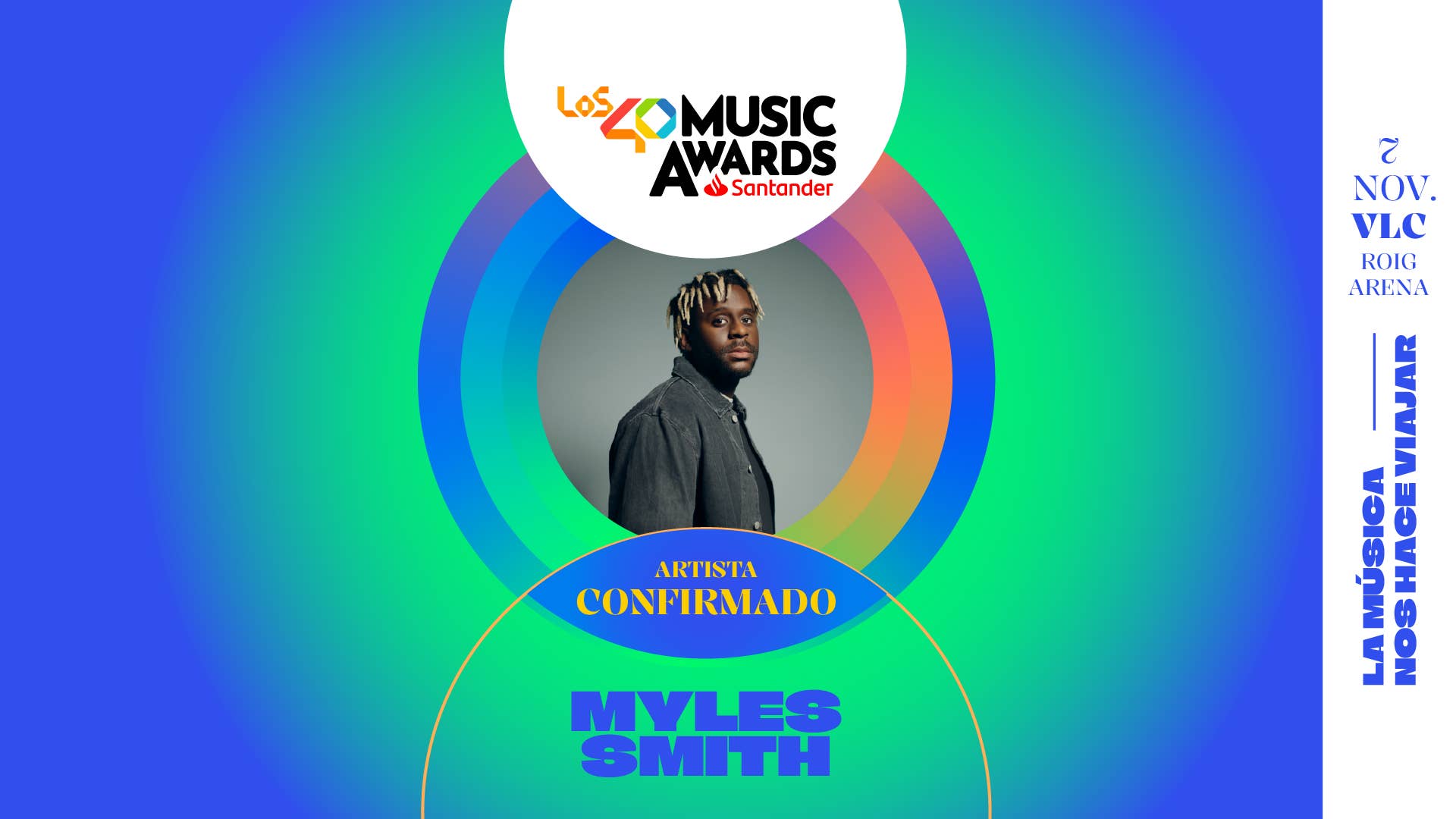 Myles Smith, nuevo confirmado de LOS40 Music Awards Santander 2025