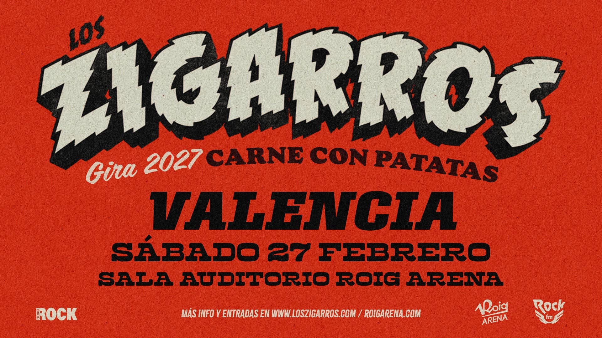 Los Zigarros Bring the “Carne con Patatas” Tour to the Roig Arena Auditorium on 27 February