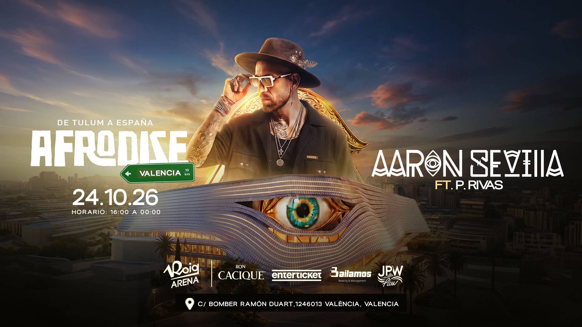Aaron Sevilla llevará “Afrodise” a Roig Arena el 24 de octubre