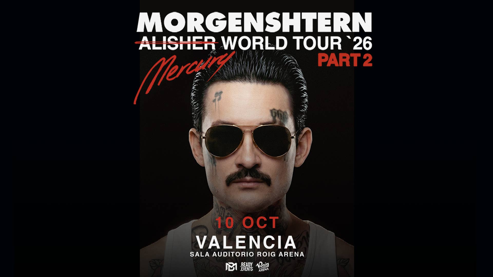 Morgenshtern actuará el 10 de octubre en la sala Auditorio Roig Arena
