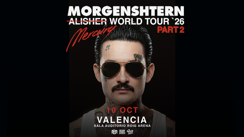 Morgenshtern actuará el 10 de octubre en la sala Auditorio Roig Arena