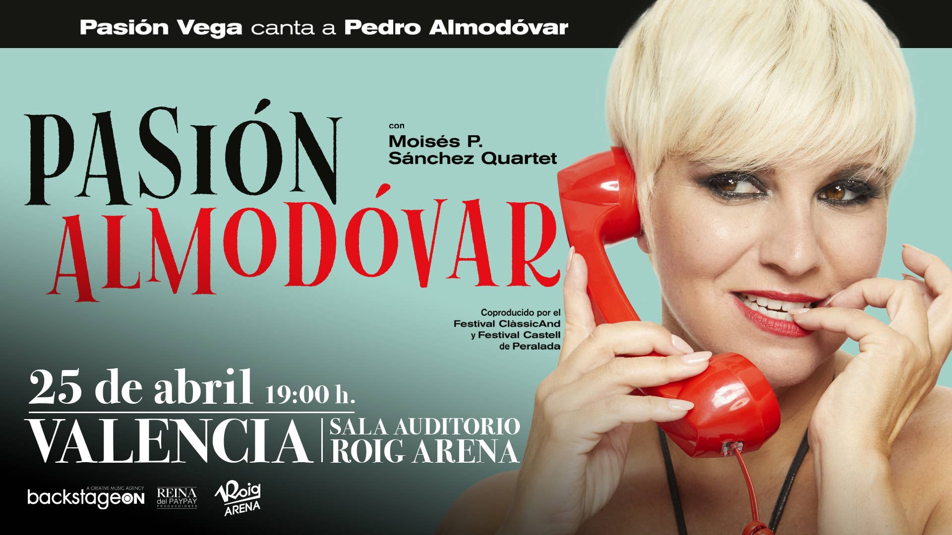 Pasión Vega homenajeará el universo Almodóvar el 25 de abril en la Sala Auditorio Roig Arena