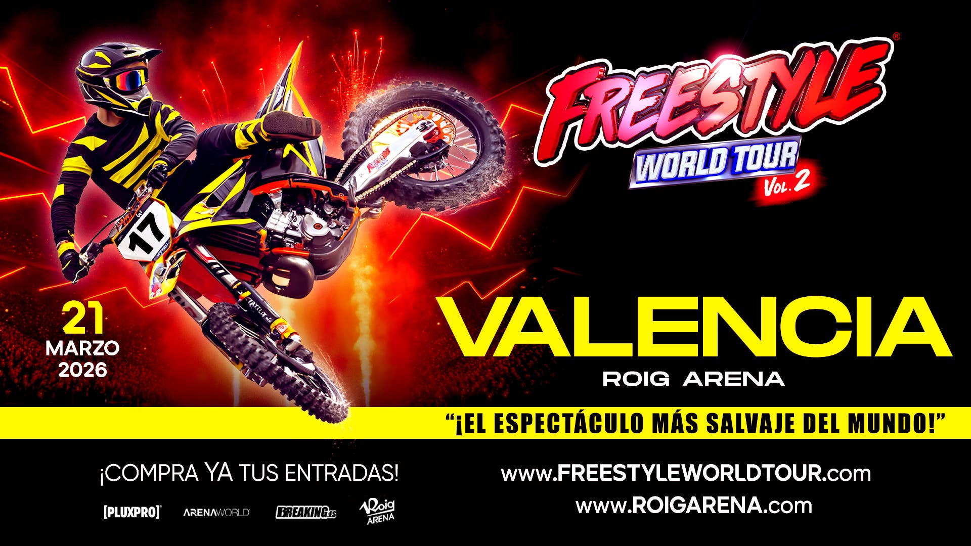 Anuncio Espectáculo Freestyle motos