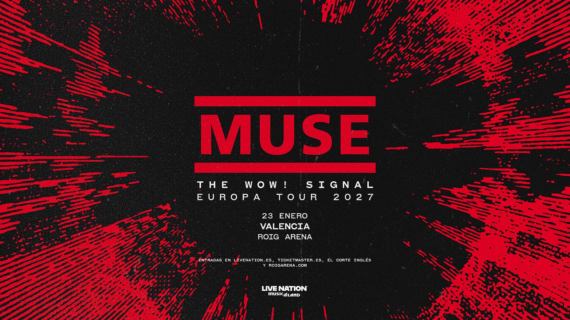 Muse cerrará el 23 de enero su gira europea en Roig Arena en el que será su primer concierto en Valencia