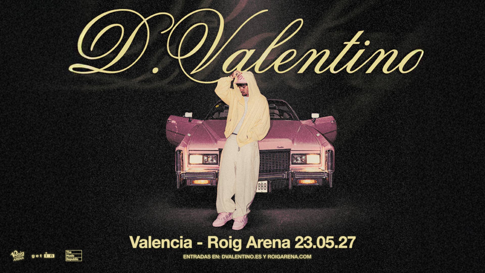 El valenciano D. Valentino regresa al Roig Arena el 23 de mayo de 2027
