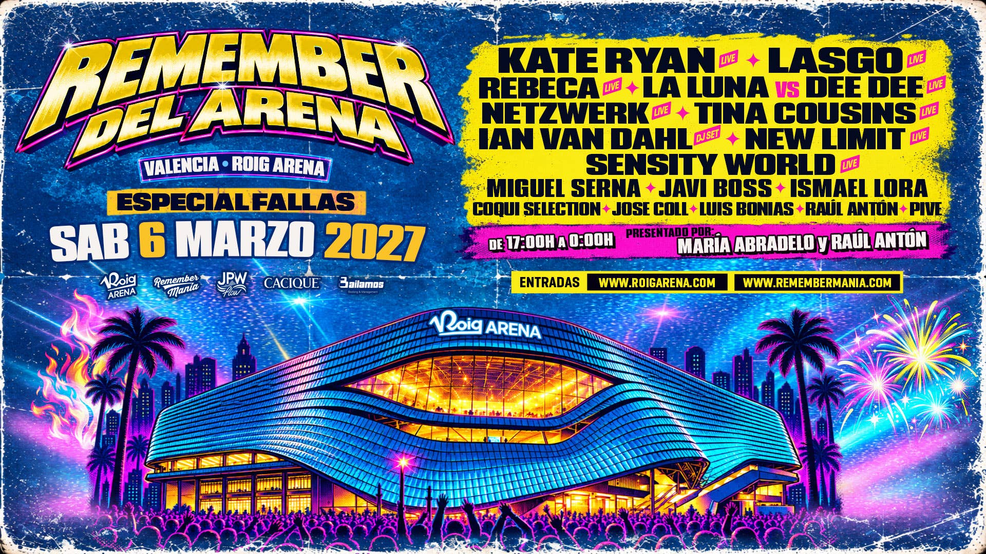 Roig Arena reunirá el 6 de marzo a grandes iconos de la música remember