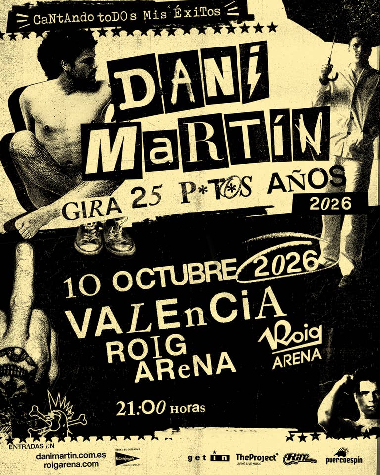 Anuncio nuevo concierto Dani Martín