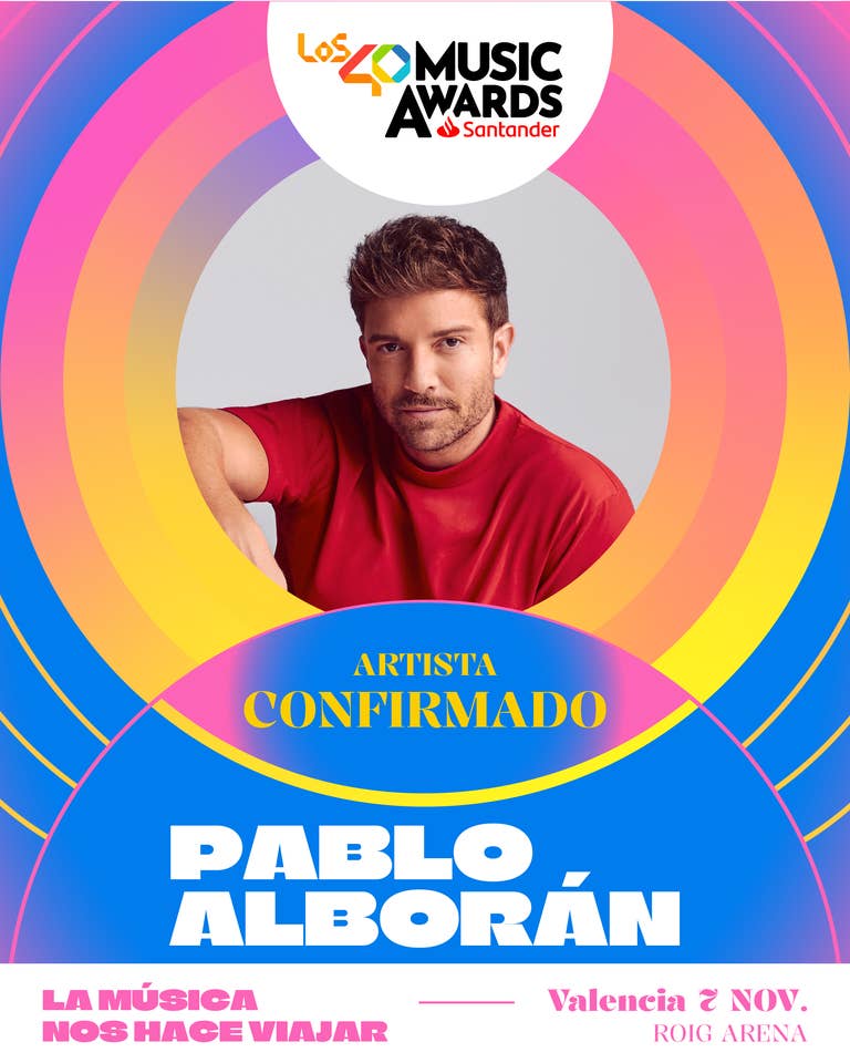 Pablo Alborán confirmado LOS40 Music Awards