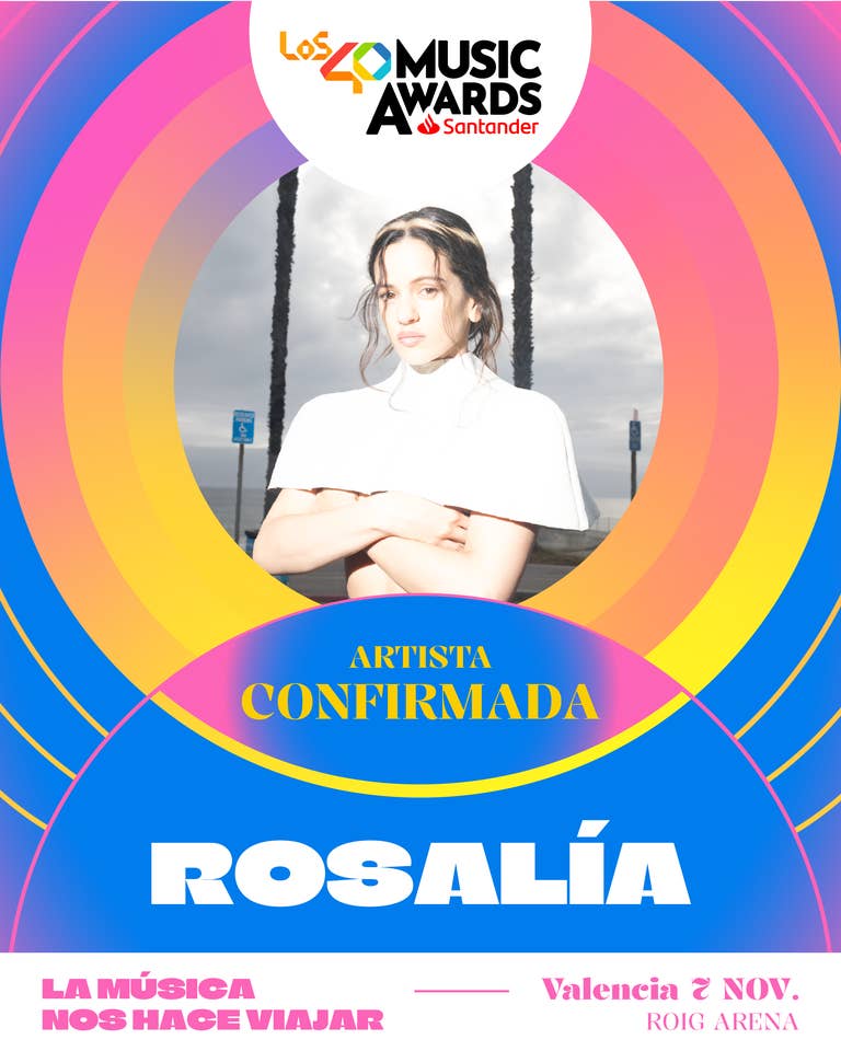 Rosalía confirmada LOS40 Music Awards