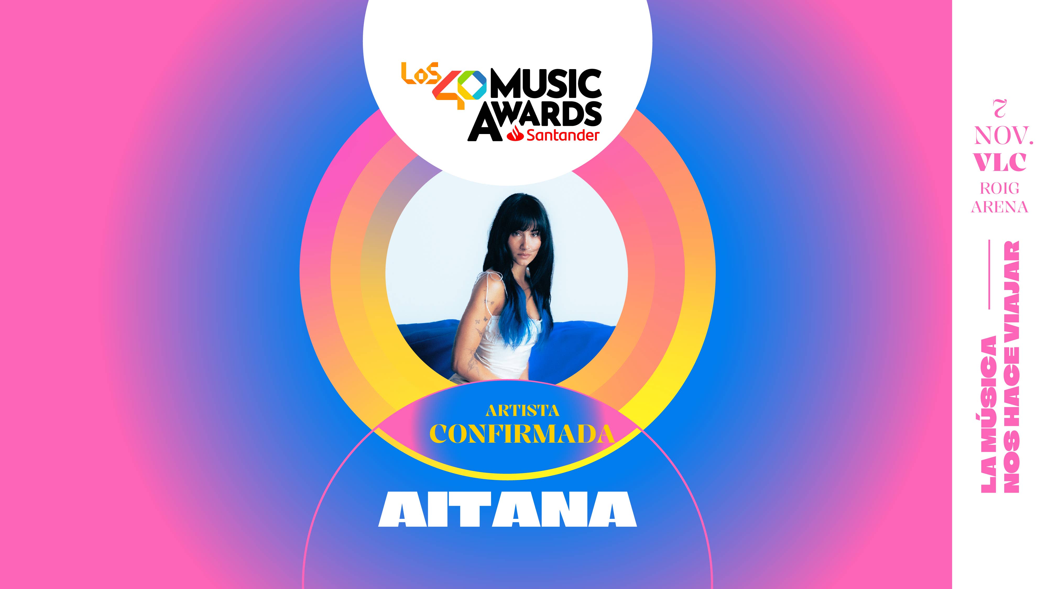 Aitana, primera confirmación LOS40 Music Awards 2025