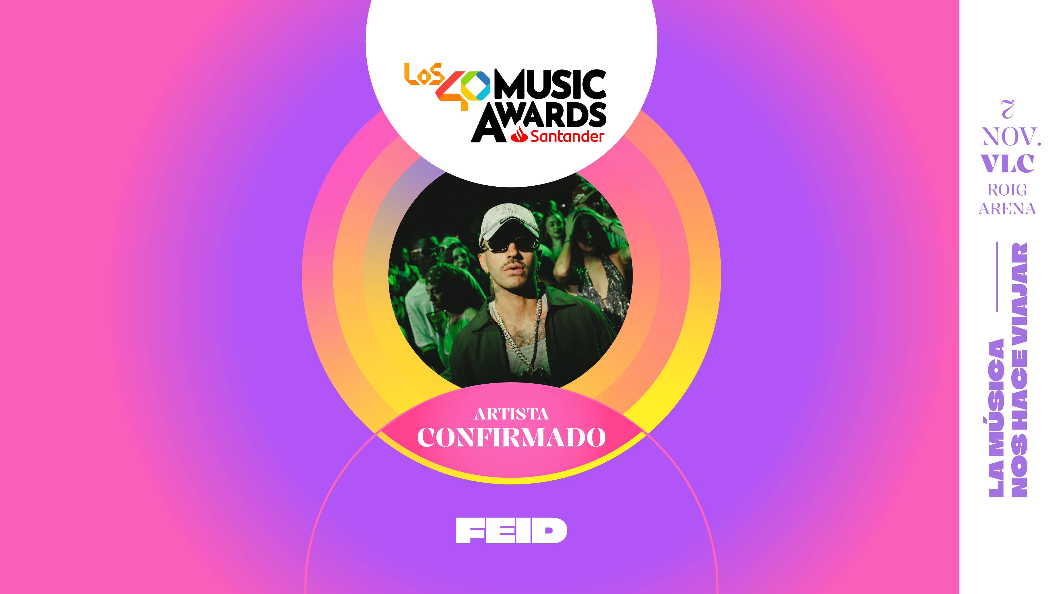 Feid artista confirmado LOS40 Music Awards