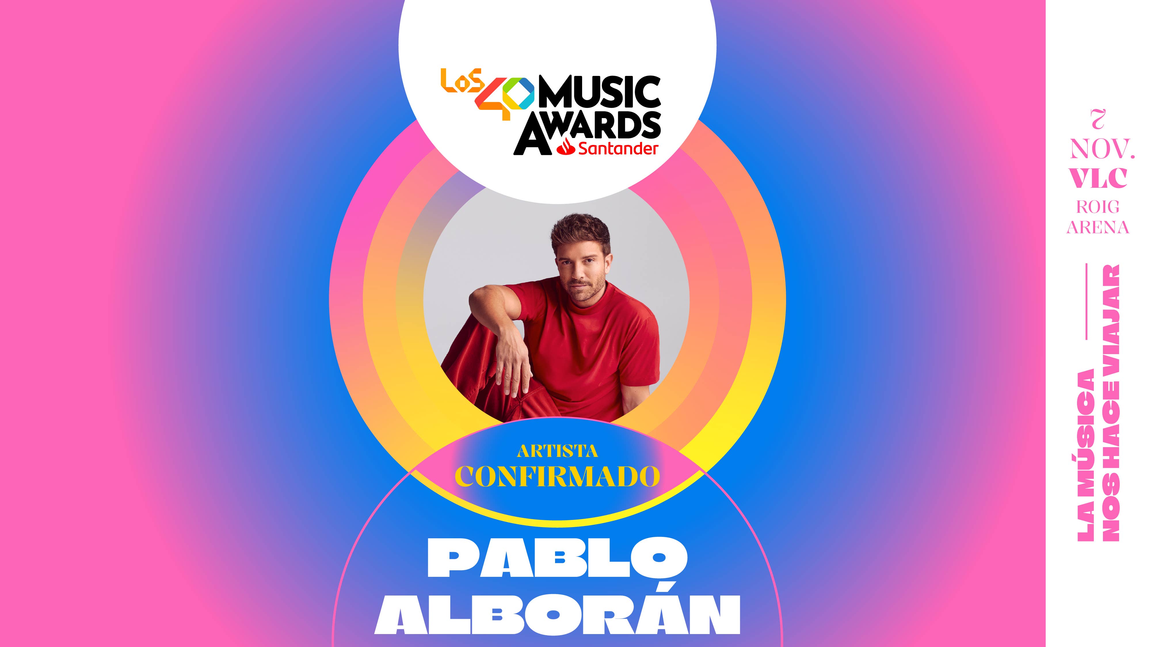 Pablo Alborán confirmado LOS40 Music Awards