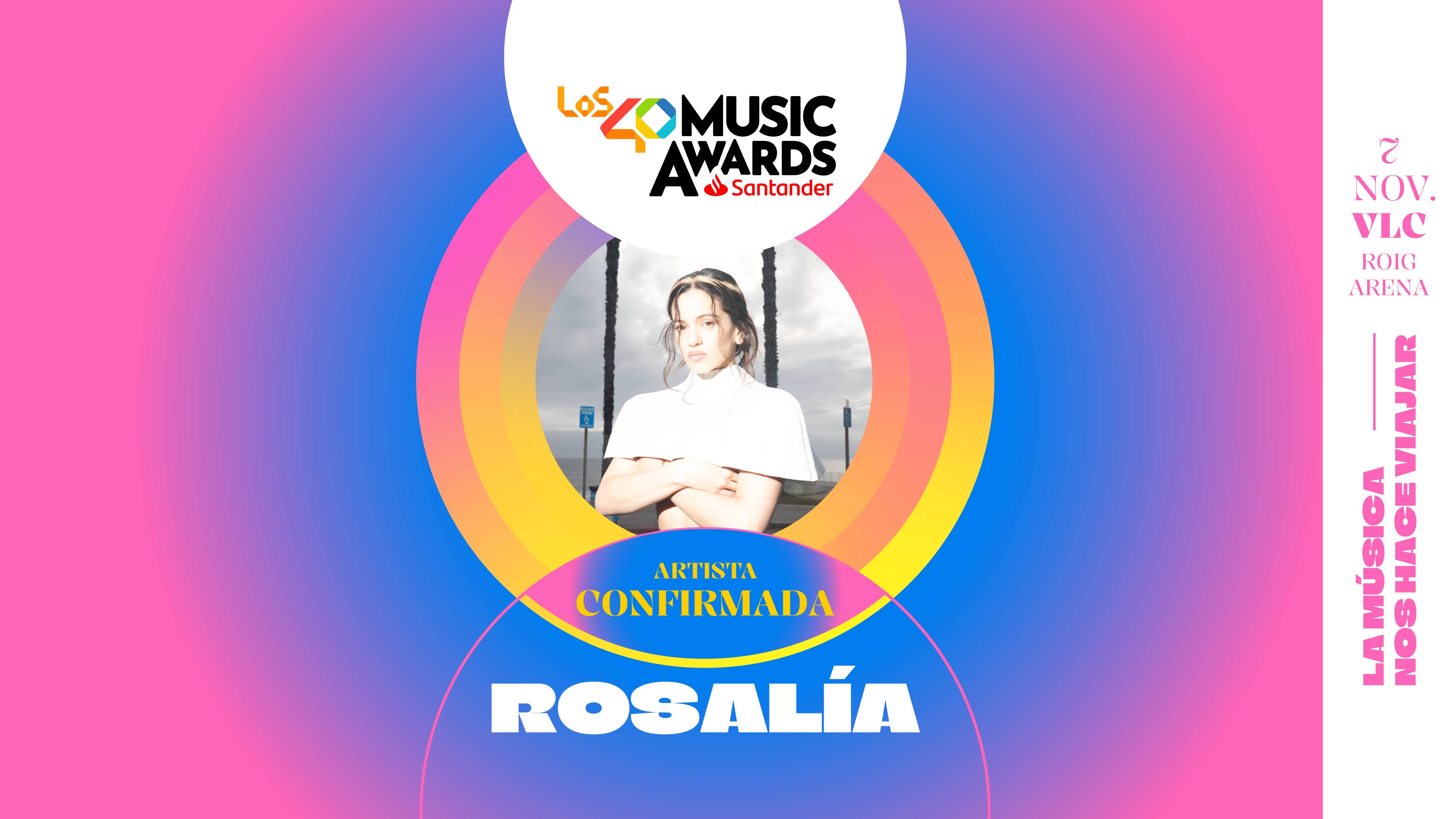 Rosalía confirmada LOS40 Music Awards