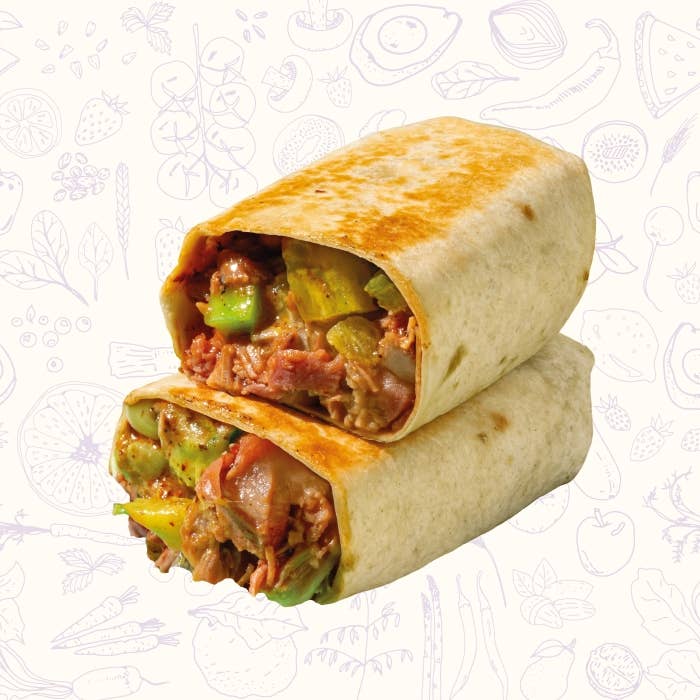 Burrito cerdo piña